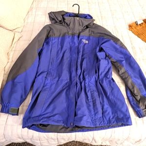 Vintage North face ski jacket blue/gray shell size large